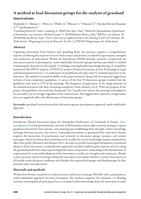 A method to lead discussion groups for the analysis of grassland innovations