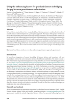 Using the influencing factors for grassland farmers in bridging the gap between practitioners and scientists