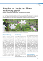 3 Ansätze zur chemischen Blütenausdünnung