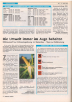 Umwelt immer im Auge behalten