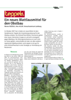 Ein neues Blattlausmittel für den Obstbau Teppeki