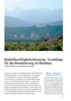 Bodenfeuchtigkeitsmessung - Grundlage für die Bewässerung im Weinbau