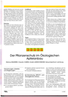 Der Pflanzenschutz im Ökologischen Apfelanbau