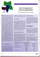 Der Umgang mit Schönungsmitteln