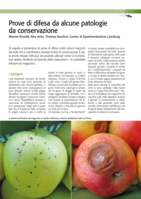 Prove di difesa da alcune patologie da conservazione