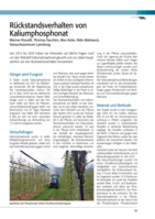 Rückstandsverhalten von Kaliumphosphonat