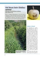 Viel Neues beim Obstbauseminar