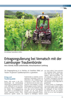 Ertragsregulierung bei Vernatsch mit der Laimburger Traubenbürste