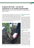 Scopazzi del melo - sei anni di esperienze in un frutteto sperimentale