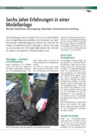 Sechs Jahre Erfahrungen in einer Modellanlage