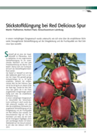 Stickstoffdüngung bei Red Delicious Spur