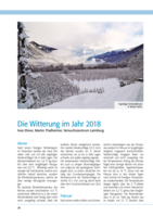 Die Witterung im Jahr 2018