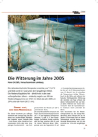 Die Witterung im Jahre 2005