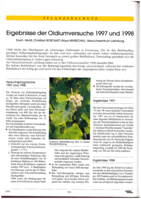 Ergebnisse der Oidiumversuche 1997/1998