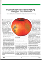 Fruchtschalenwickler-Bekämpfung - Strategien und Mittelwahl