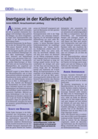 Inertgase in der Kellerwirtschaft