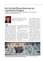 Die Stickstoffmineralisierung von organischen Düngern