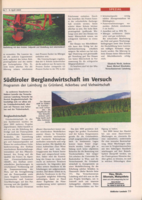 Südtiroler Berglandwirtschaft im Versuch