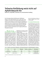 Teilweise Rotfärbung weist nicht auf Apfeltriebsucht hin