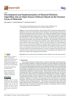 Development and Implementation of Element Deletion Algorithm into an Open-Source Software Based on the Fracture Locus of Materials