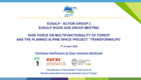 Task force on multifunctionality of forest and the planned alpine space project “TransFORmALPs”