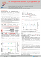 Can individual studies add value to characterize loci from genome-wide association meta-analyses? A case study