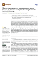 Analysis of the Influence of Control Strategy and Heating Loads on the Performance of Hybrid Heat Pump Systems for Residential Buildings
