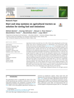 Start and stop systems on agricultural tractors as solution for saving fuel and emissions