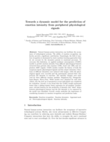 Towards a Dynamic Model for the Prediction of Emotion Intensity from Peripheral Physiological Signals