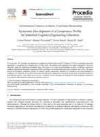 Systematic Development of a Competence Profile for Industrial Logistics Engineering Education