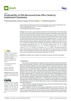 Oxidizability of Oils Recovered from Olive Seeds by Isothermal Calorimetry