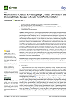 Microsatellite Analysis Revealing High Genetic Diversity of the Chestnut Blight Fungus in South Tyrol (Northern Italy)