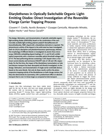 Diarylethenes in Optically Switchable Organic Light-Emitting Diodes: Direct Investigation of the Reversible Charge Carrier Trapping Process