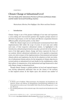 Climate Change at subnational level: The case study of the Autonomous Provinces of Trento and Bolzano (Italy) and the Länder Tyrol and Vorarlberg (Austria)