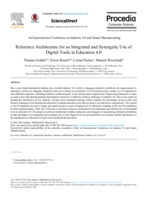 Reference Architecture for an Integrated and Synergetic Use of Digital Tools in Education 4.0