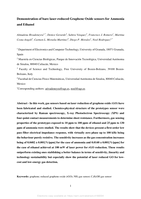 Demonstration of bare laser-reduced Graphene Oxide sensors for Ammonia and Ethanol