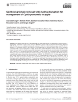 Combining female removal with mating disruption for management of Cydia pomonella in apple