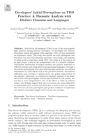 Developers’ initial perceptions on TDD practice: A thematic analysis with distinct domains and languages