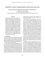 HyperLDLf: a Logic for Checking Properties of Finite Traces Process Logs