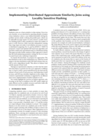 Implementing Distributed Similarity Joins using Locality Sensitive Hashing