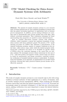 CTL* Model Checking for Data-Aware Dynamic Systems with Arithmetic