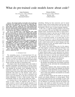 What do pre-trained code models know about code?