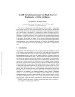 SeXAI: Introducing concepts into black boxes for explainable artificial intelligence