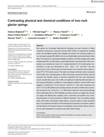 Contrasting physical and chemical conditions of two rock glacier springs