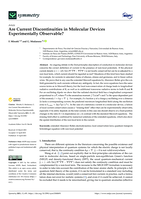 Are current discontinuities in molecular devices experimentally observable?