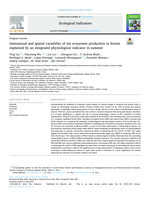 Interannual and spatial variability of net ecosystem production in forests explained by an integrated physiological indicator in summer