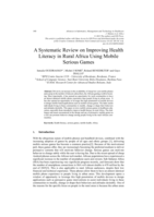 A Systematic Review on Improving Health Literacy in Rural Africa Using Mobile Serious Games