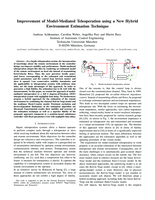 Improvement of Model-Mediated Teleoperation using a New Hybrid Environment Estimation Technique
