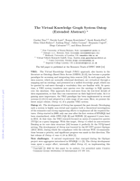The Virtual Knowledge Graph System Ontop (Extended Abstract)