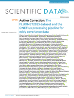 The FLUXNET2015 dataset and the ONEFlux processing pipeline for eddy covariance data